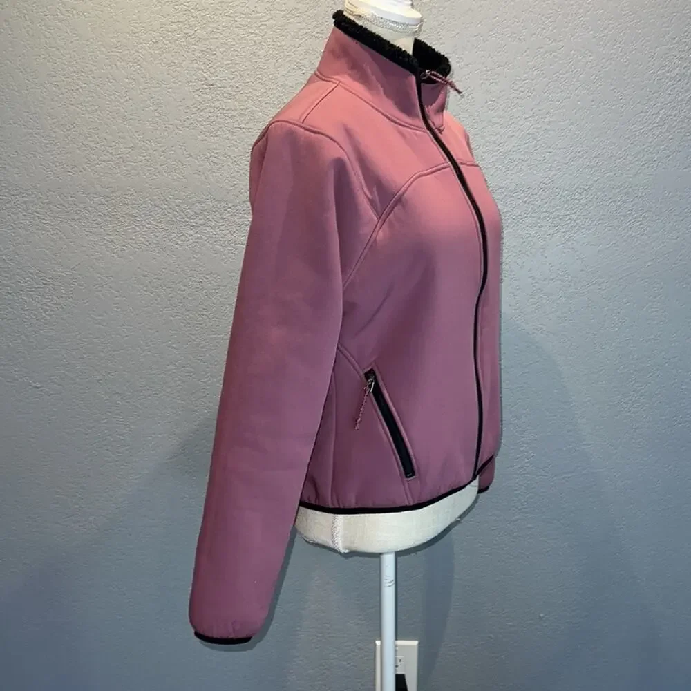 ARIAT Fleece Lined Softshell Mauve Jacket - Size M - Picture 6 of 9